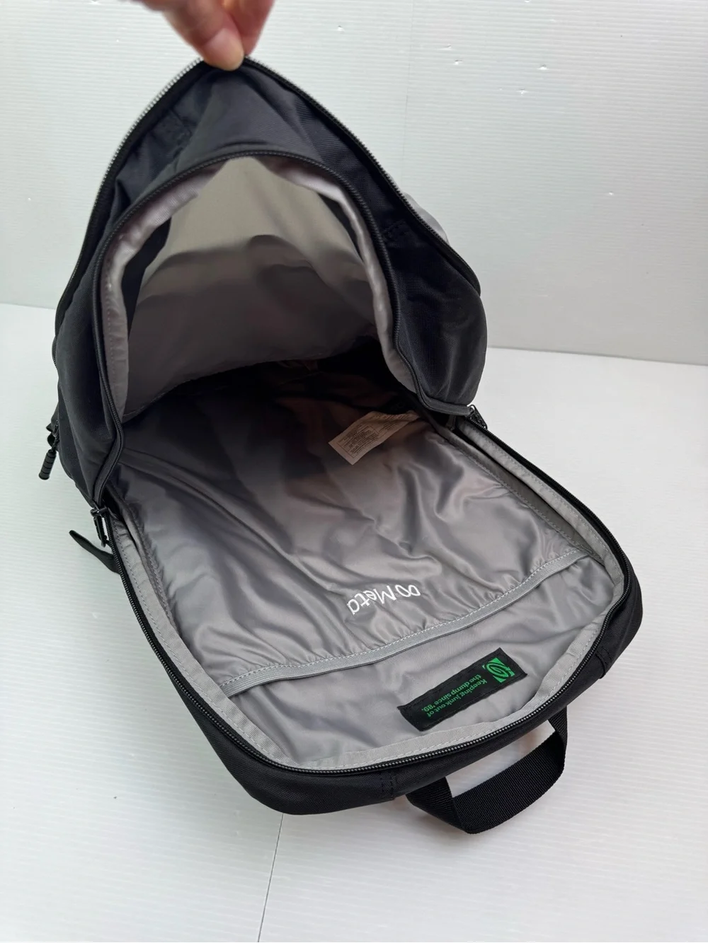 Timbuk2 Parkside Eco Laptop Backpack Black 20L Meta Logo Tech Commuter Bag READ